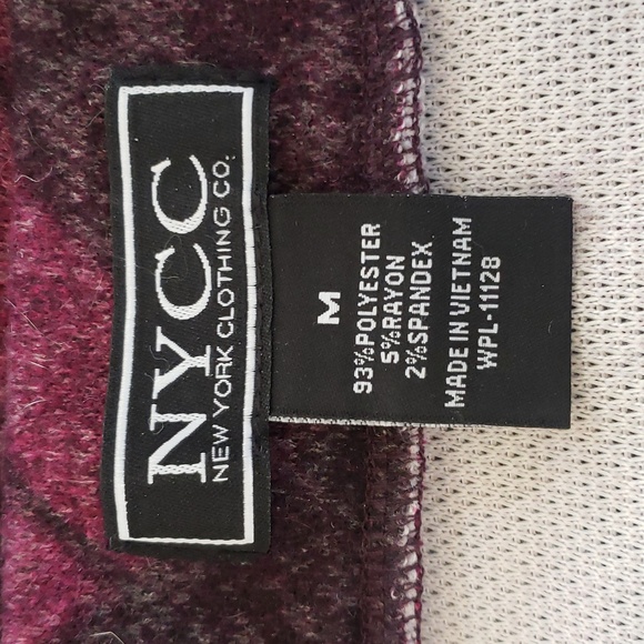 Vintage Plaid Midi Skirt Magenta Black Belted Tie Waist - Picture 10 of 10